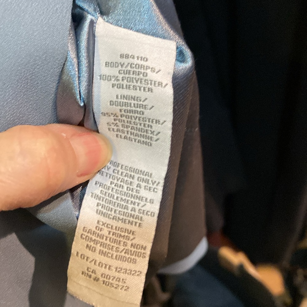 Theia Kimono Sheath Dress in Blue (Size: 2) - Picture 6 of 7